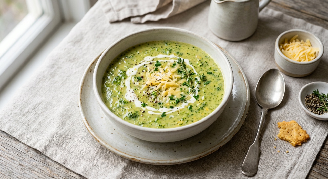 Creamy Broccoli & Cheddar Soup