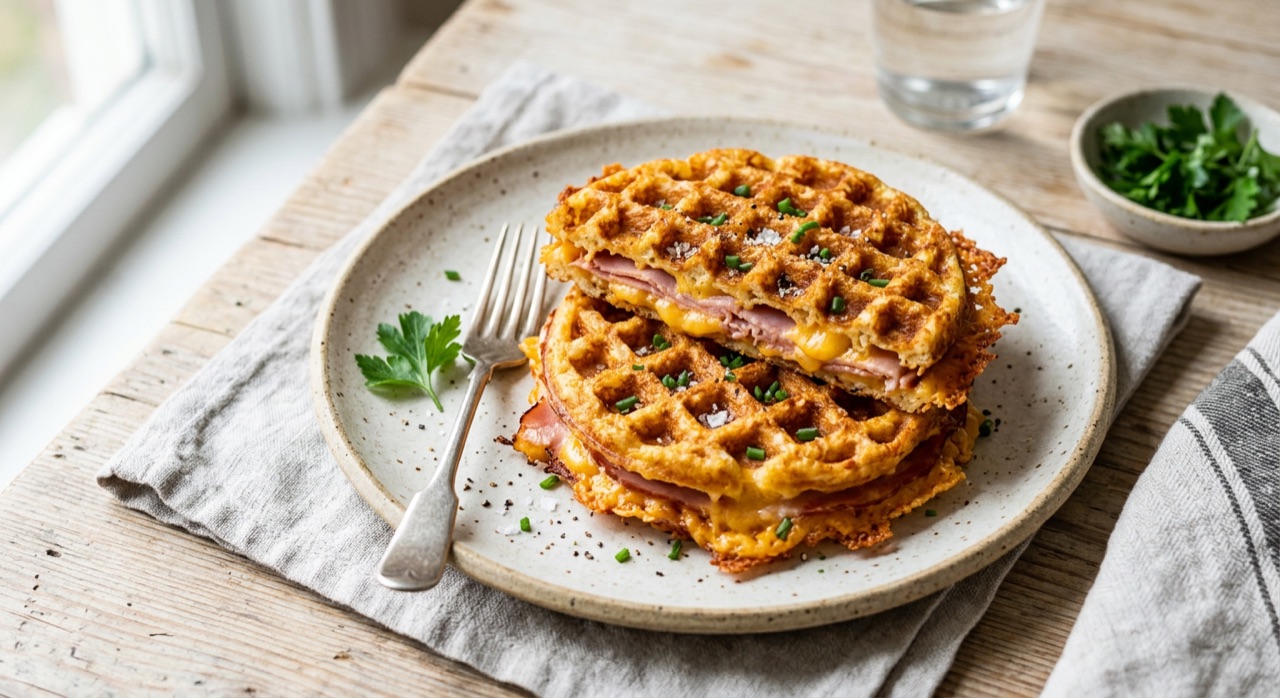 Ham & Cheese Chaffles